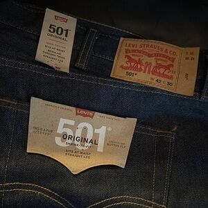 Levi's Men's 501 Original Dark Blue Jeans